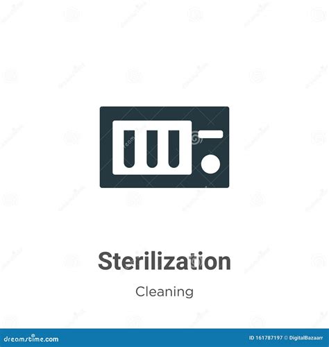 Icona Del Vettore Di Sterilizzazione Su Sfondo Bianco Simbolo Dell