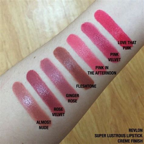 Pinterest Revlon Lipstick Swatches Revlon Super Lustrous Lipstick