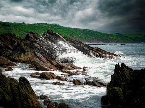 Plaidy Beach Waves Photograph By Lee Kershaw Fine Art America