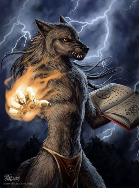 Dark Mage By Azany On Deviantart Werewolf Art Werewolf Fantasy Wolf