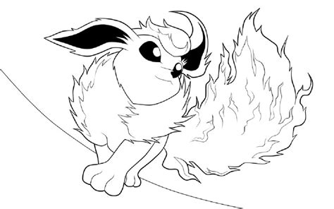 Flareon Coloring Pages Free Download Educative Printable Handwriting