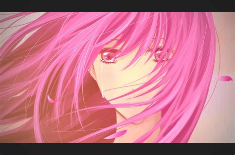 Women Tears Sad Pink Hair Anime Teardrops Pink Eyes Sadness Anime Girls Tear 1500x997 Wallpaper