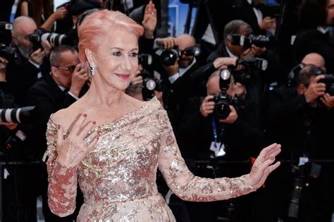 Helen Mirren Pink Hair At Cannes Film Festival Popsugar