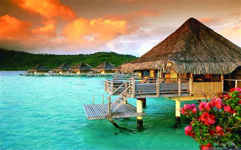 Hd Wallpaper Tahiti St Regis Bora Bora French Polynesia Luxury