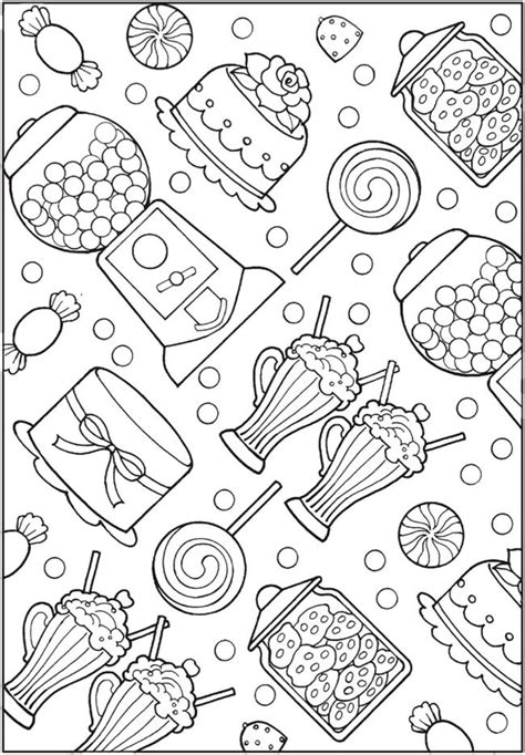 Adult Coloring Pages Dessert Coloring Pages Ideas