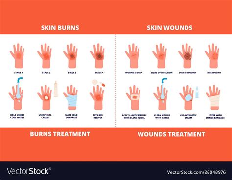 First Aid Measures For Wounds Printable Templates
