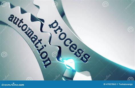Process Automation On The Gears Stock Illustration Image 47037863