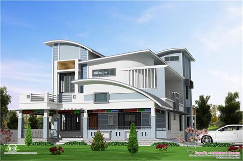 Modern Unique Style Villa Design Home Kerala Plans