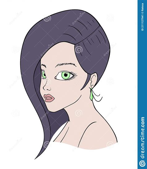 Design Of Beautiful Woman Illustration Stock Vector Illustration Of White Violet 211127941