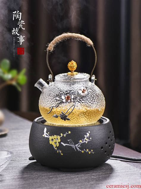 Japanese Glass Kettle Steam Boiling Tea Ware Household Automatic Small