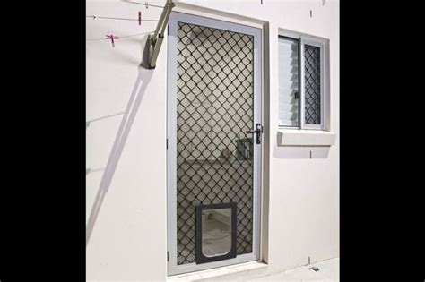 Pet cat dog lockable flap door magnetic lock door gate frame for screen window. 3 Sizes/ 6 Colours PETWAY Pet Cat Puppy Dog Door for ...