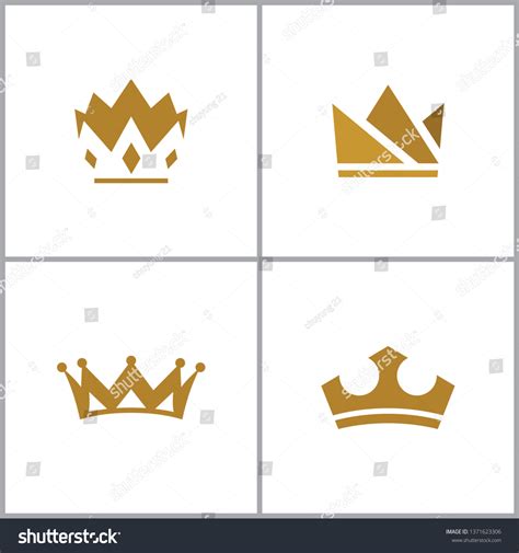 This Modern Crown Logo Design Stock Vector Royalty Free 1371623306