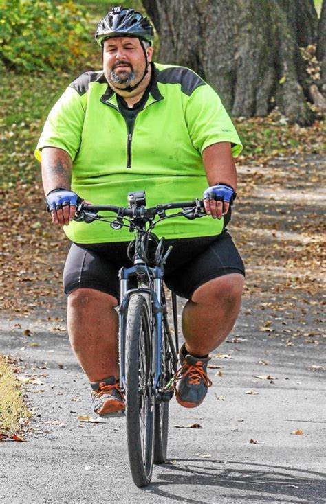 Fat Guy On Bike Faceinhole