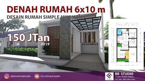 Eberapa desain rumah modern yang bisa ditiru. DENAH RUMAH 6x10 m - dengan Desain Rumah Minimalis Simple ...