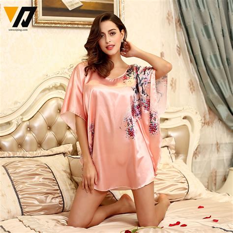 Aliexpress Com Buy Xmweiping Women Summer Sexy Silk Nightgown