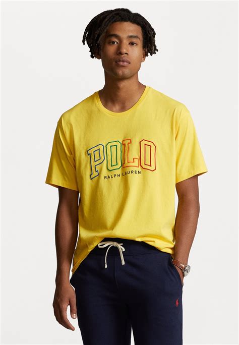 Polo Ralph Lauren Short Sleeve T Shirts Med Print Lemon Crushgul