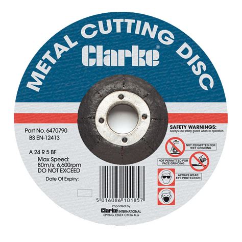 Clarke 100mm Dpc Metal Cutting Disc Machine Mart Machine Mart