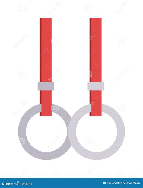 Vector Illustration Gymnastic Rings Stock Vector Illustration Of