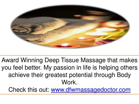 Ppt Best Deep Tissue Massage Dallas Powerpoint Presentation Free
