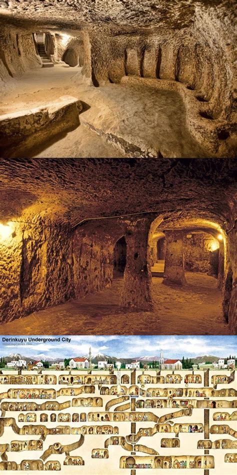 The Derinkuyu Multi Level Underground City In Turkey Built Initially