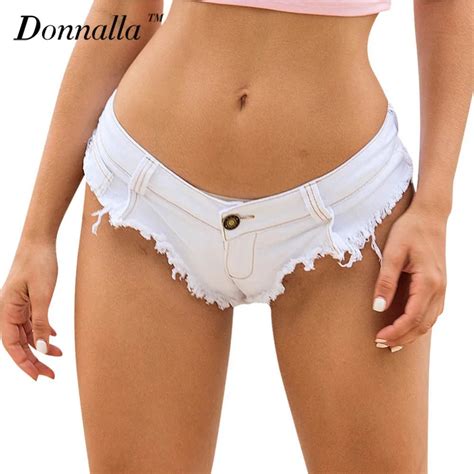 Donnalla Mujeres Sexy Nightclub Vaqueros Pantalones Cortos Verano Moda Denim Hotpants Hot