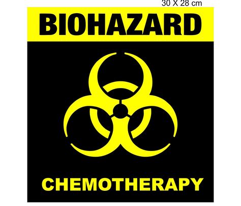 Signoogle Biohazard Chemotherapy Sign Small Printing Biohazard Stickers