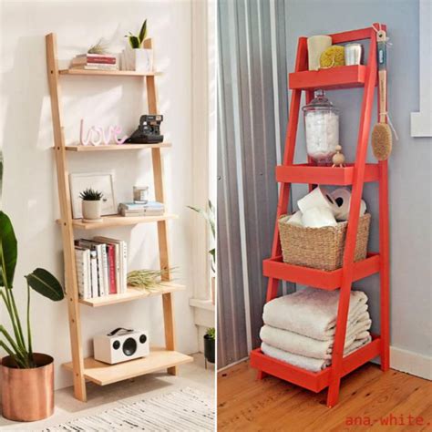 25 Simple Diy Ladder Shelf Plans To Organize Things Creatively