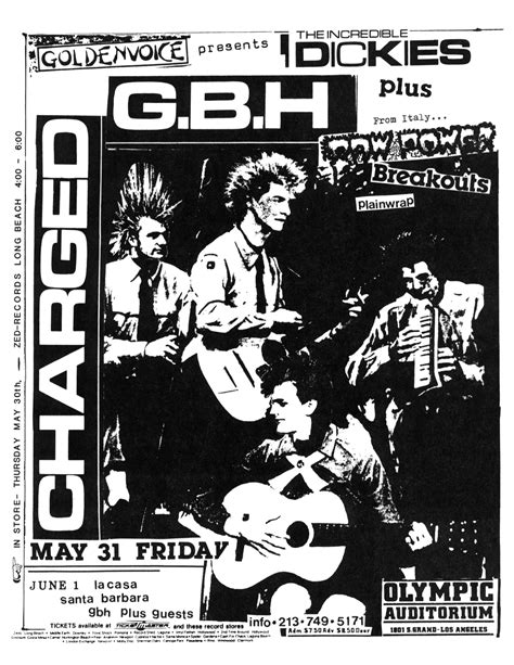 1985 Punk Concert Concert Rock Concert Flyer Music Flyer Rock