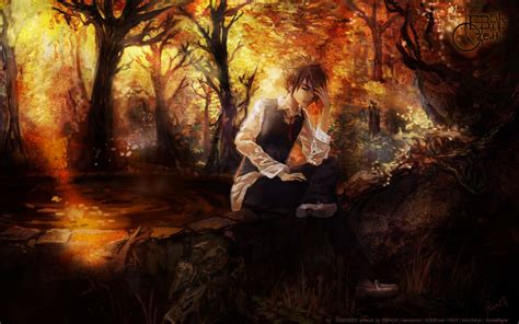 Autumn Anime Wallpapers Wallpaper Cave
