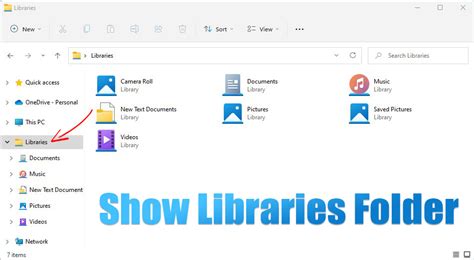 How To Show Or Hide The Libraries Folder On Windows 11