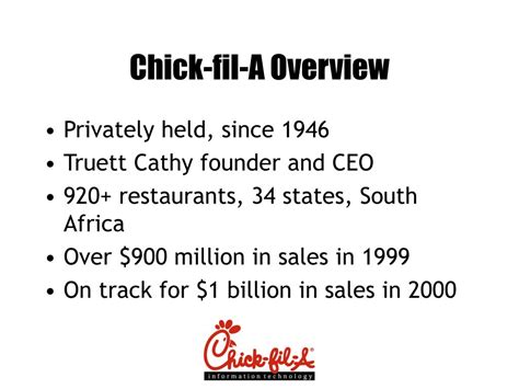 ppt chick fil a overview powerpoint presentation free download id 1125221