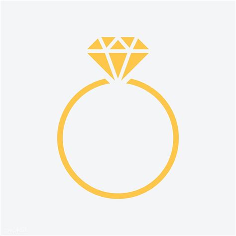 Diamond Wedding Ring Graphic Illustration Free Image By