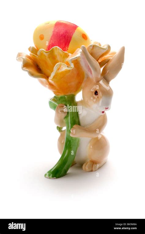 Rabbit Bunny And Egg Stock Photo Alamy