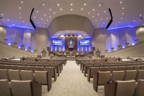 Westside Baptist Church Modern Renovation Stage Church Interiors Inc