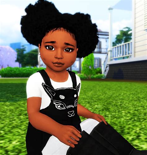Ebonix Mochasims Curly Puffs Sims Hair Sims 4 Cc Kids