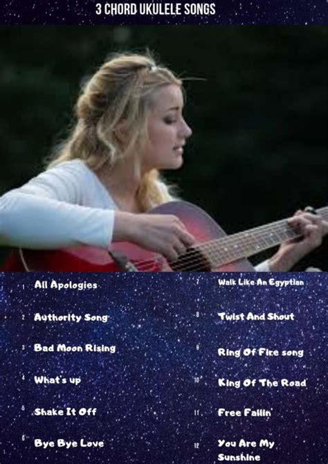 These are a couple of added extra popular songs the strumming pattern is a little unorthodox in that respect. 3 Chord Ukulele Songs: Easy 25 Beginner Songs - Ukuleles Review