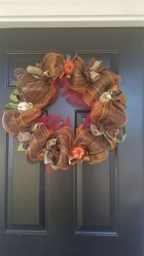 Pin By Jackie On Front Porch Fall Wreath Decor Home Decor