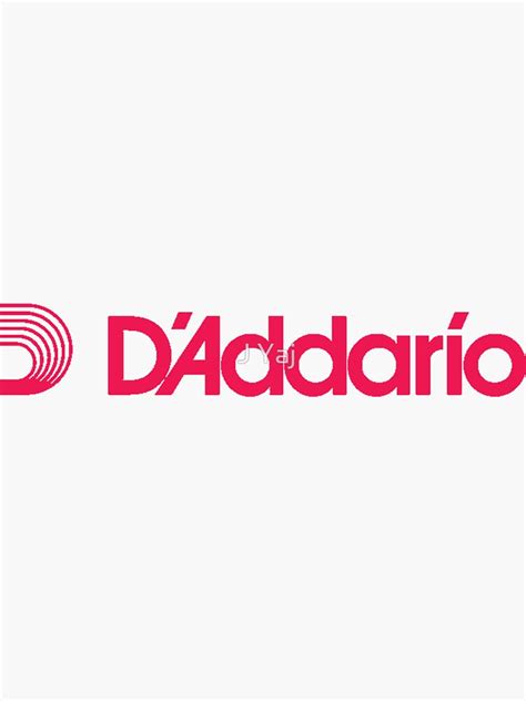 Daddario String Red Logo Sticker For Sale By Mugenjyaj Redbubble