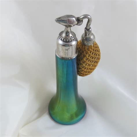Antique Devilbiss Imperial Art Deco Carnival Glass Perfume