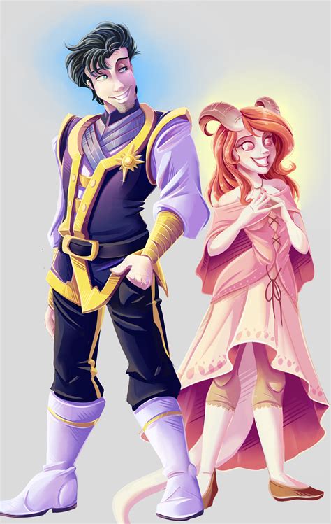 Art I Drew Some Of My Friends Dnd Characters Meet Teo And Lena Rdnd