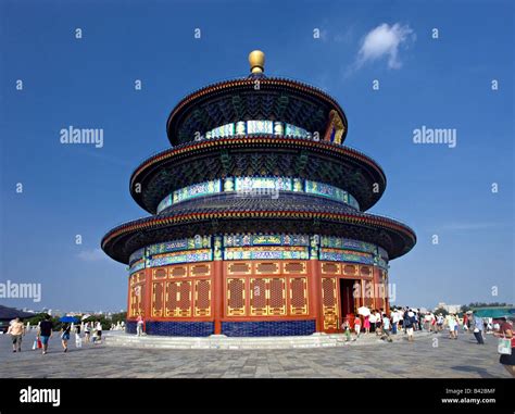 Temple Of Heaven Peking Stock Photo Alamy