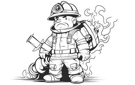 Firefighter Coloring Pages Printable Fire Department Sheets Coloring Library