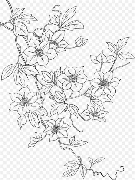 Line Art Embroidery Drawing Flower Pattern Png 1199x1600px Line Art