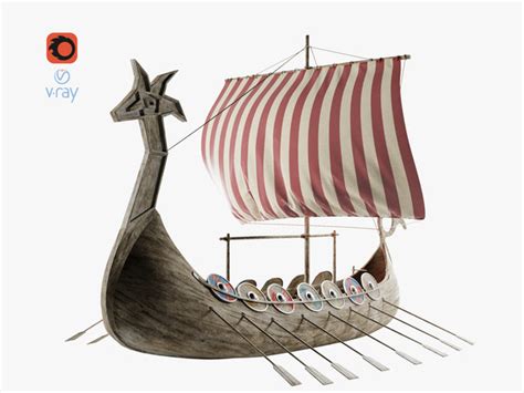 Viking Ship 3d Models For Download Turbosquid