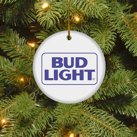 Bud Light Christmas Circle Ornament Q Finder Trending Design T Shirt