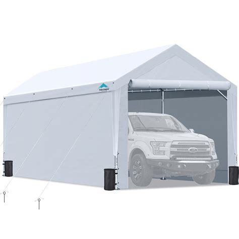 Buy Upgraded 10x20 Ft Heavy Duty Carport With Removable Sidewalls And