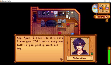 Flirty Seb Gives Presents At Stardew Valley Nexus Mods And Community