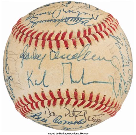 1984 Detroit Tigers World Series Champions Team Signed Baseball