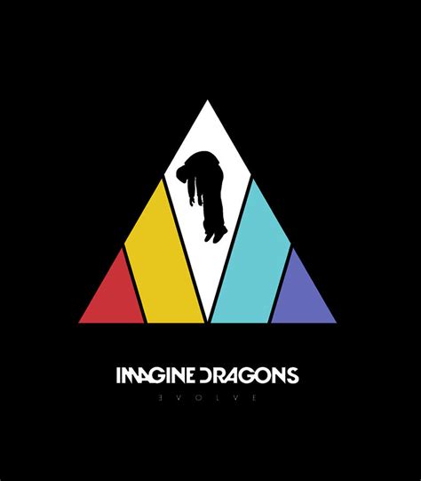 Imagine Dragons Triangle Logo Black Digital Art By Thanh Nguyen