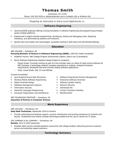 This software engineer resume template illustrates various details like work experience and educational and project details. Software Engineer Resume Template ~ Addictionary